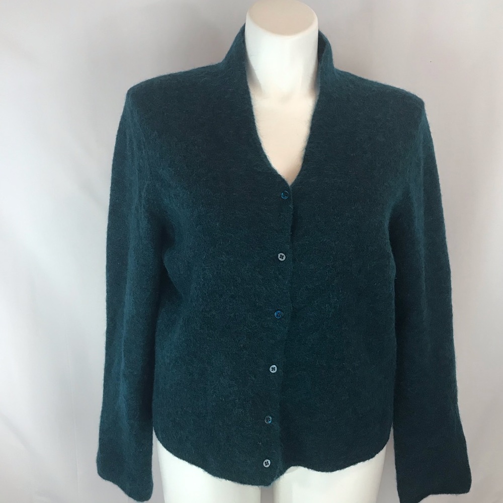 Eileen Fisher XL Mohair Blend Cardigan Button Up